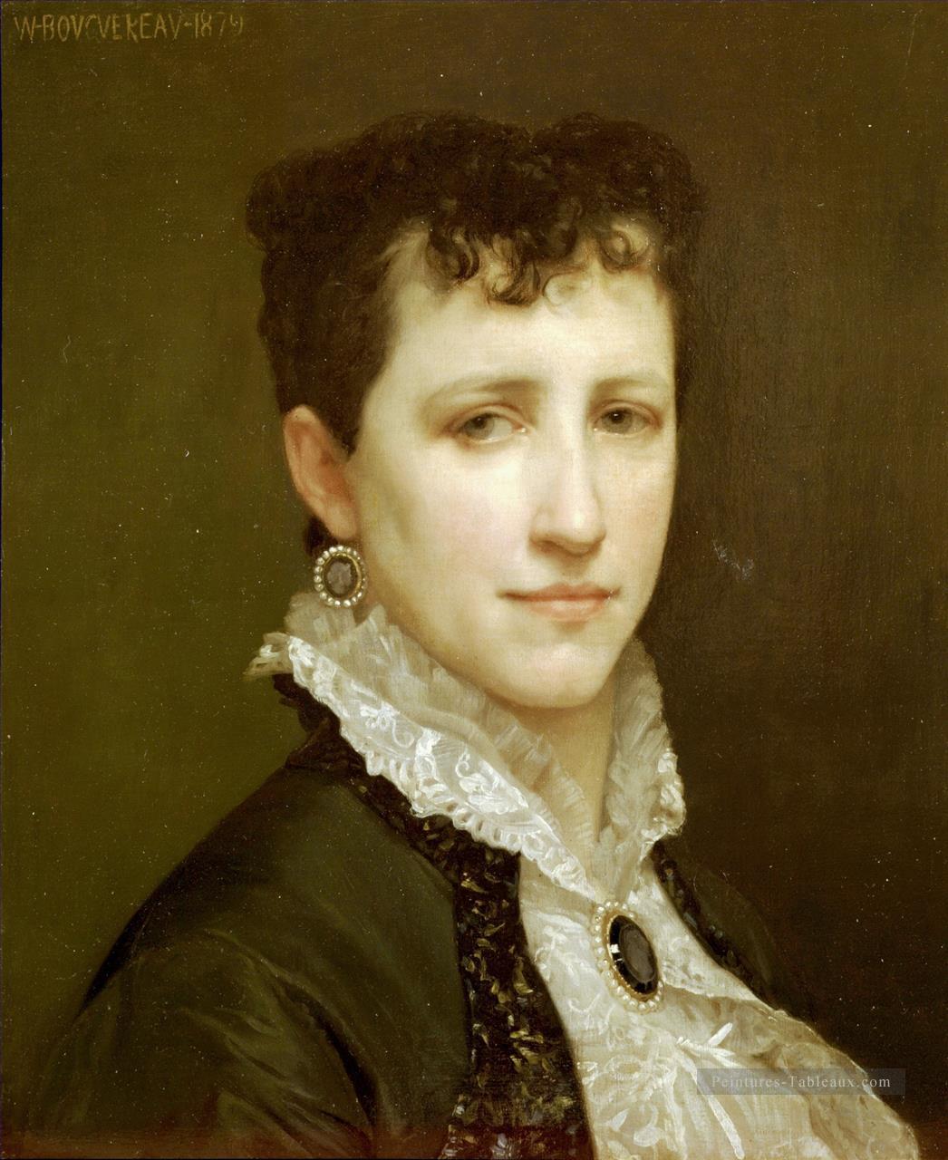 Portrait de Mademoiselle Elizabeth Gardner réalisme William Adolphe Bouguereau Peintures à l'huile